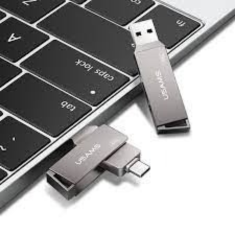 USAMS Hot 32G Type-C+USB3.0 Rotatable High Speed Flash Drive USB(ZB199UP01)