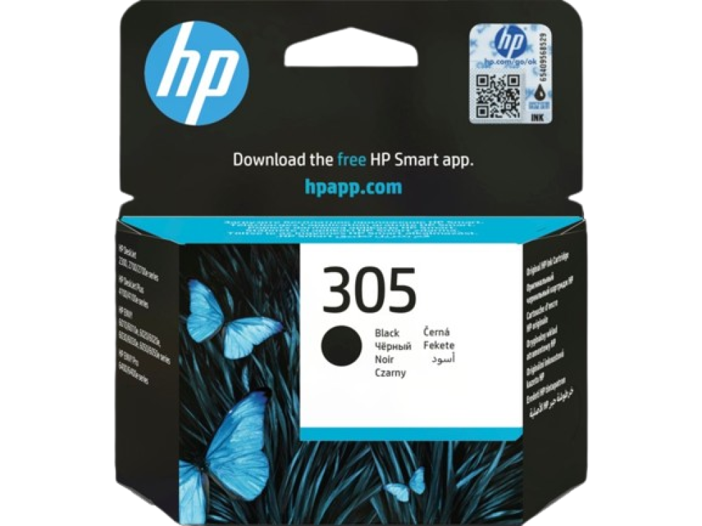 HP 305 Black Original Ink Cartridge (3YM61AE)