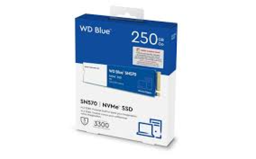 Western Digital Blue SN570 250gb SSD M.2 2280 PCIe NVMe Drive