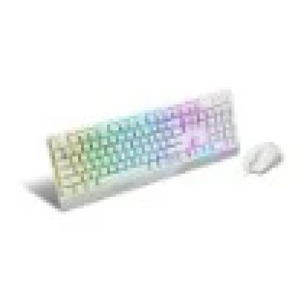 MSI VIGOR GK30 gaming keyboard and mouse in white