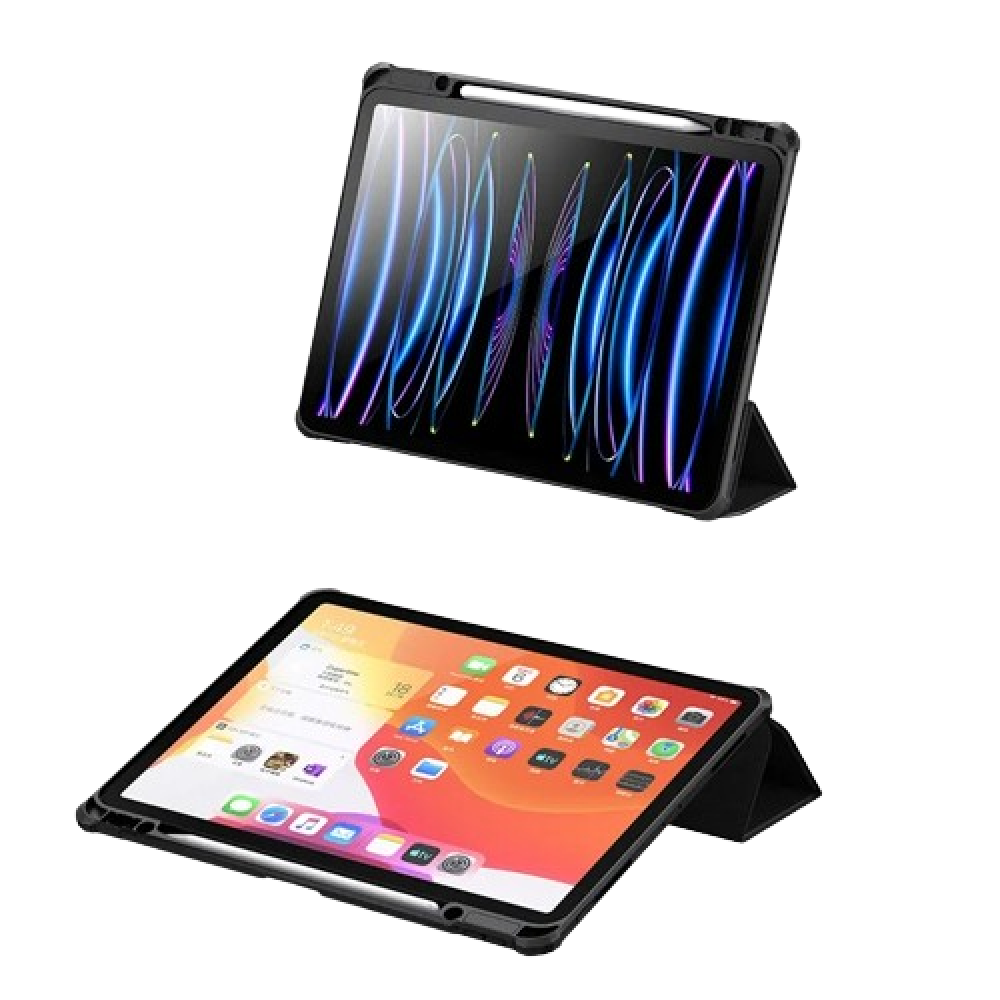 USAMS Smart case for iPad Pro 12.9 ( gen. 3, 4, 5, 6 ) Black slot for pen