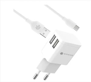 Miracase wall charger with Type-C Cable MWC244 White